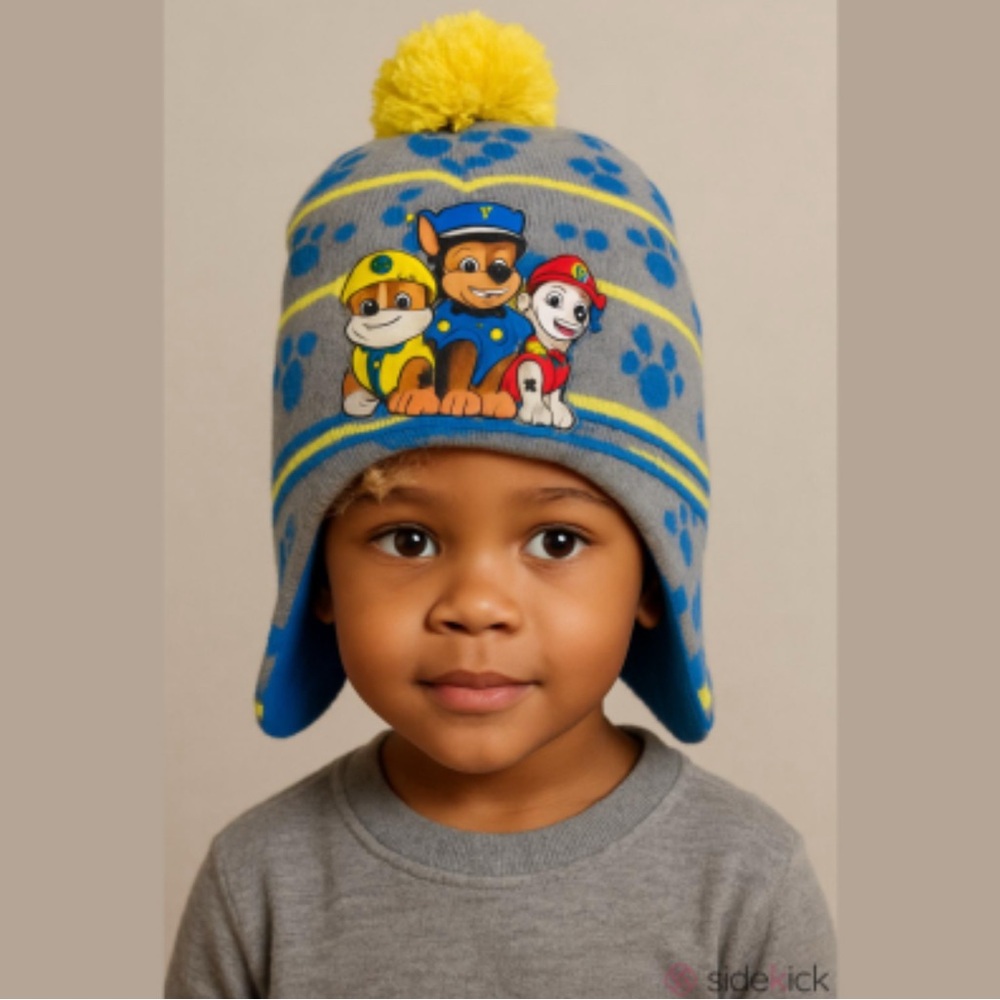 Nickelodeon Paw Patrol Boys Winter Hat with Pom Pom Size: OS (Boy)